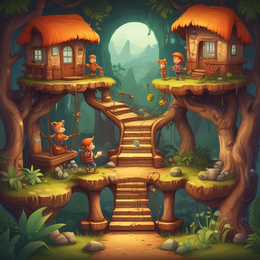 Adventure platform game for kids