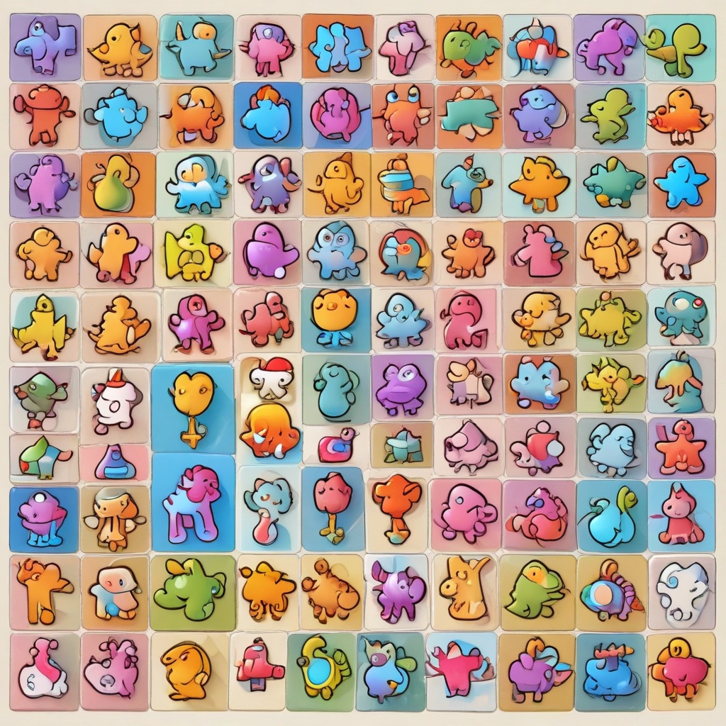Colorful puzzle game for kids